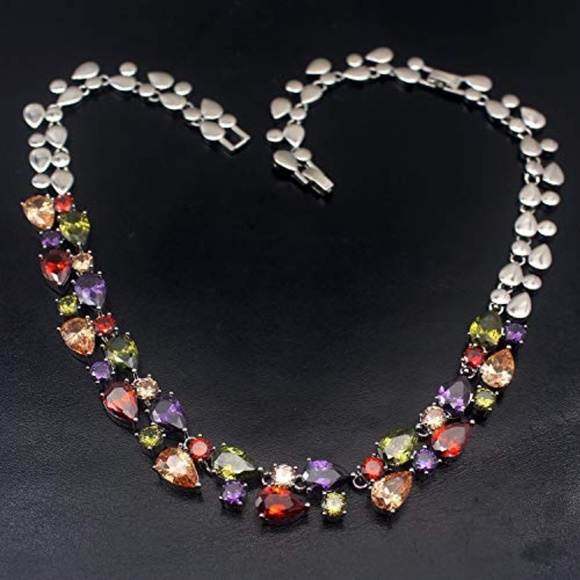 ❤️ Multi Gemstone Necklace - Picture 3 of 10